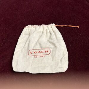 Coach Cream Drawstring Pouch